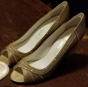 Dark cream colored heels